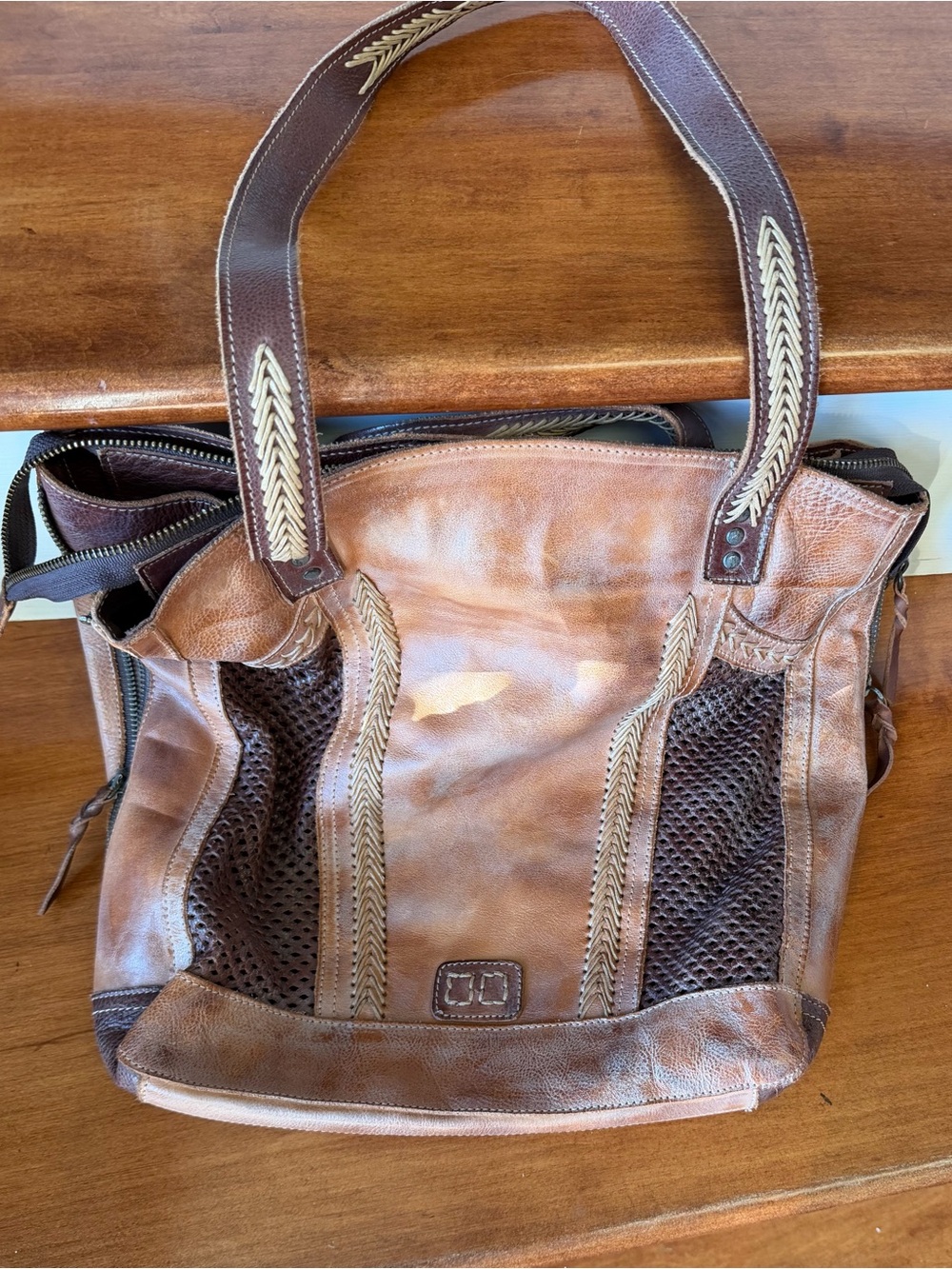 ✨ Bed|Stü Brown Leather Boho Tote – Like New! ✨